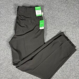 New Izod Golf SwingFlex Black Pants 38x32 Straight Fit 4-Way Stretch
